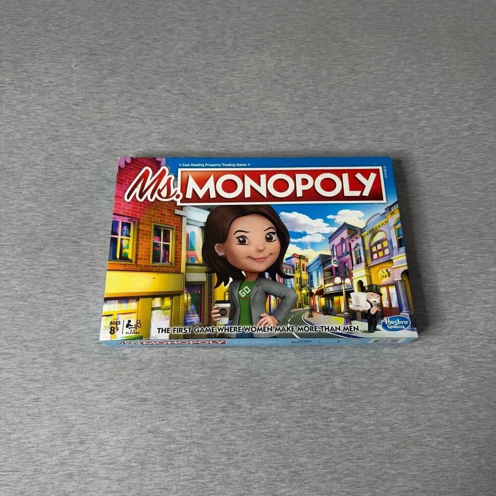 Hasbro Ms. Monopoly Board Game Collectors Women Investors Complete Game